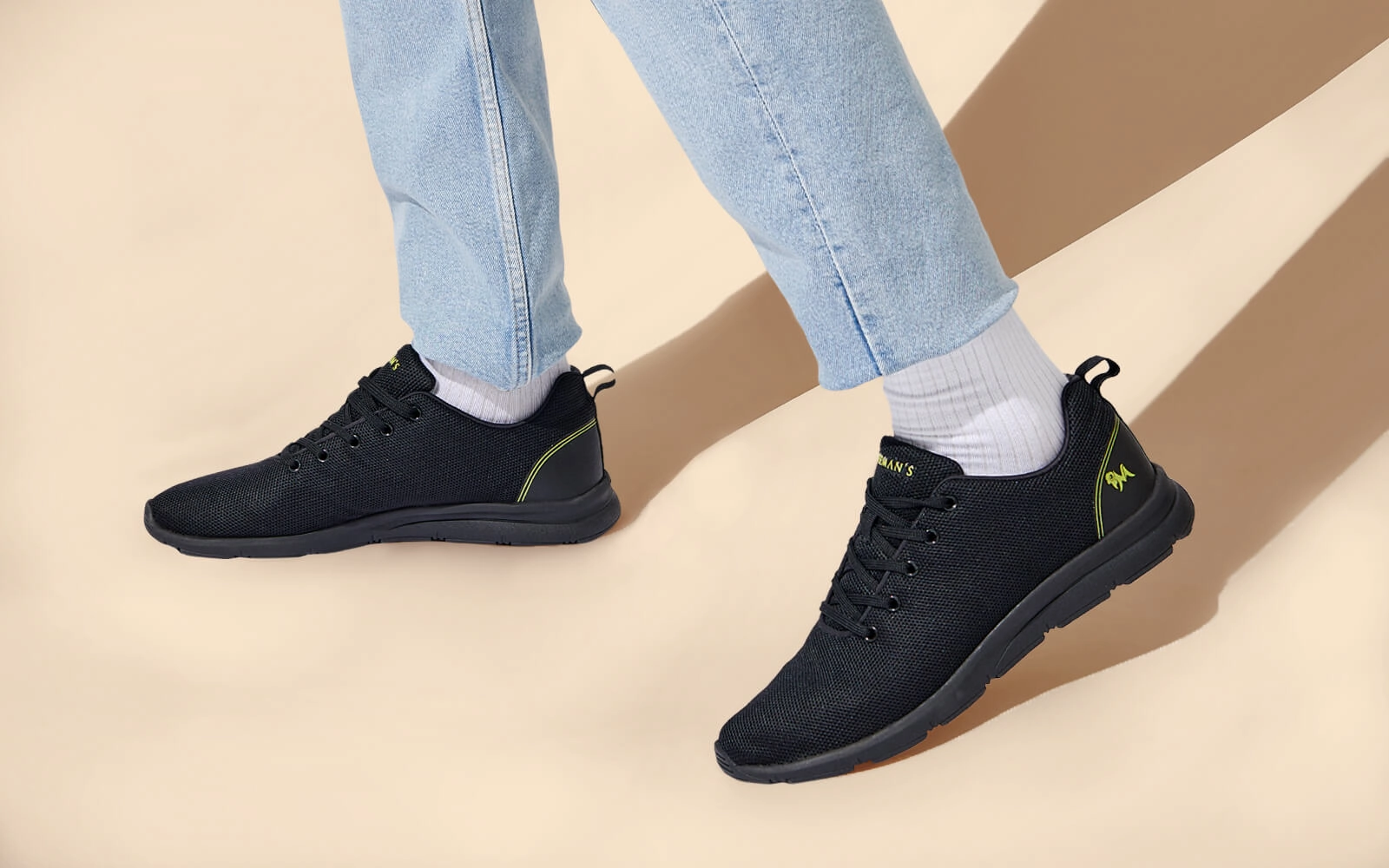 Comfort Stroll Sneakers : Black Jamal Crawford Sneakers