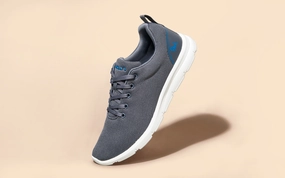 Hi Top Sneakers Shoes Comfort Stroll Sneakers : Grey