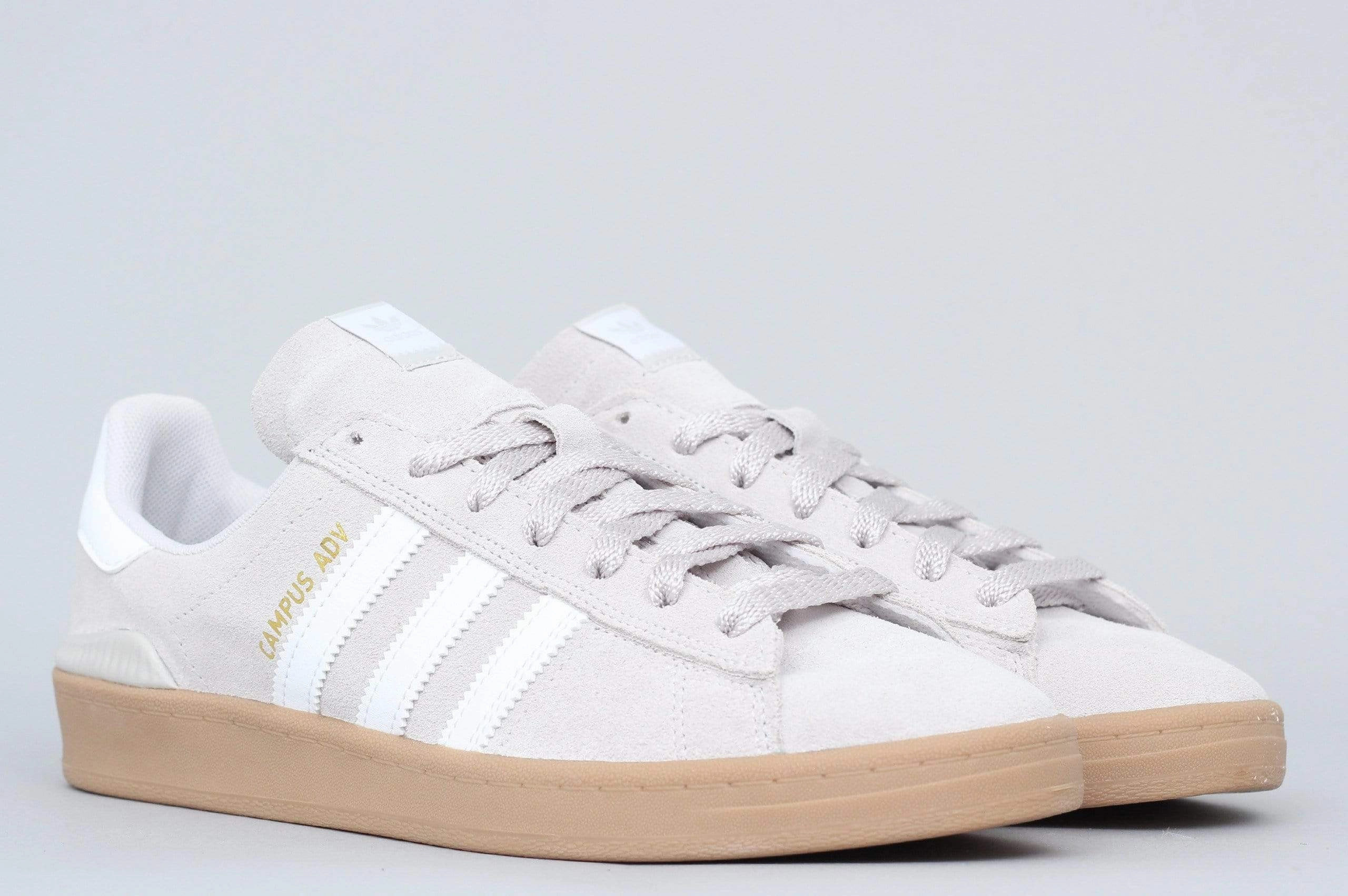adidas Campus ADV Shoes Grey One  / FTW White / Gold Metallic Adidas Shoes From The 80s