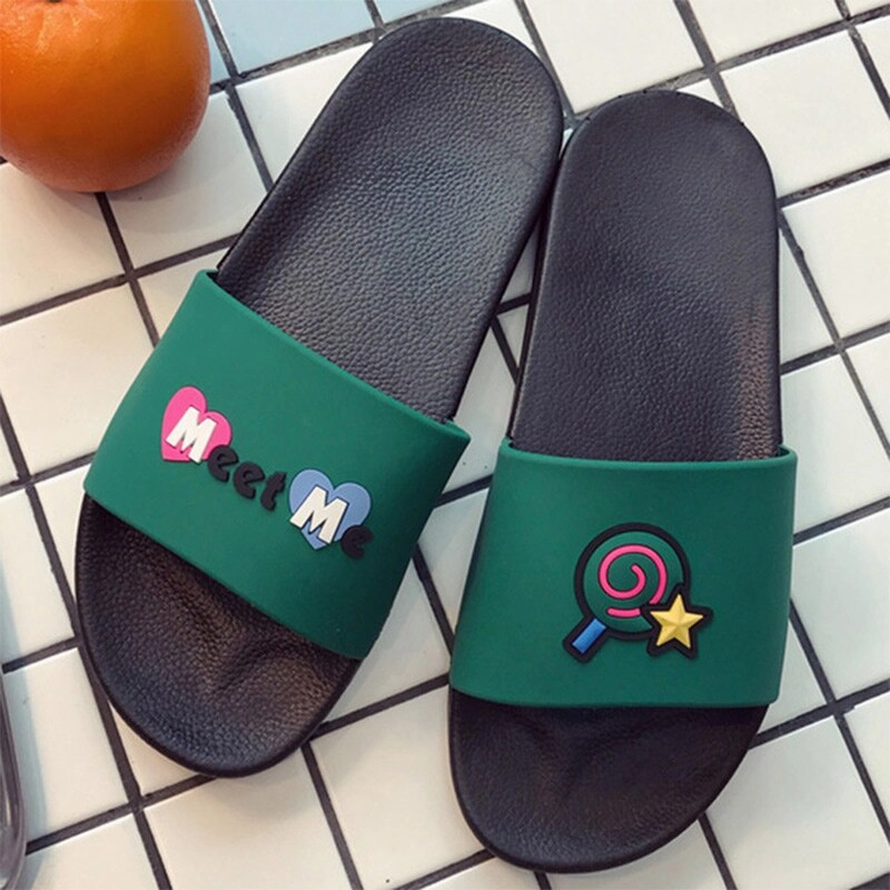 Ladies Slides Shoes Foot Massaging Flip Flops