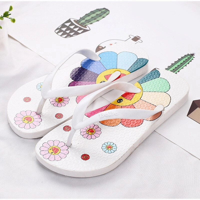 Ladies Slides Shoes Short Strap Flip Flops