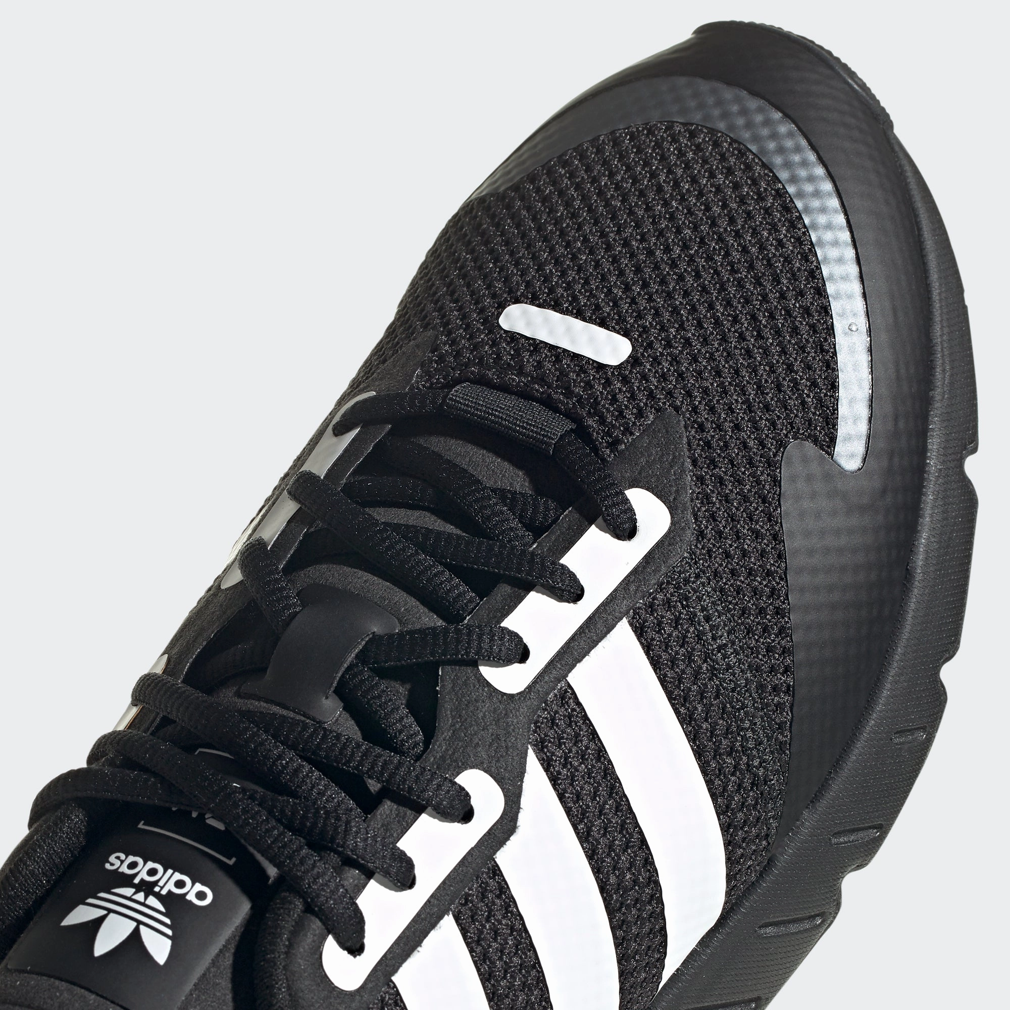 Men's adidas Originals ZX 1K Boost Shoes Black White Make Your Own Adidas Shoes