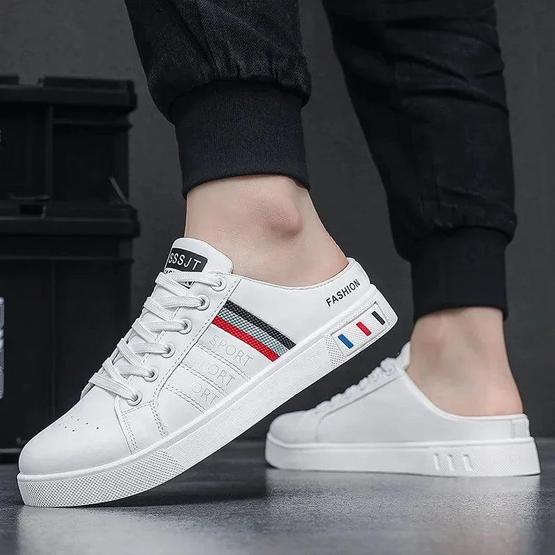 Crocheted Slippers For Adults Comfortable Casual Mens Summer Half Slippers | Lightweight Slip-On Shoes