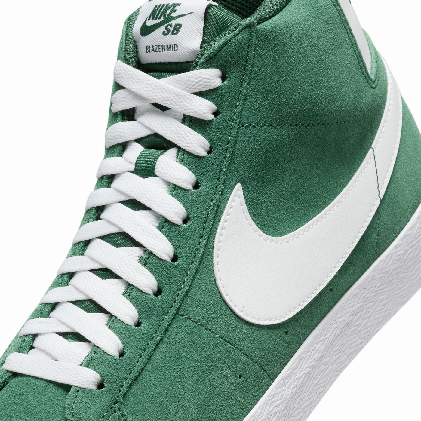 Nike SB Zoom Blazer Mid Shoe - Fir / White - Fir - White Asics Gel Contend 7 Running Shoes