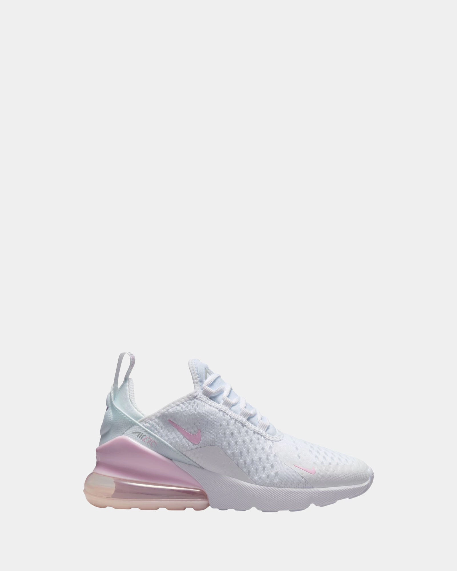 Best Asics Running Shoes High Arches Air Max 270 Grade School White/Pink Foam/Smoke Grey
