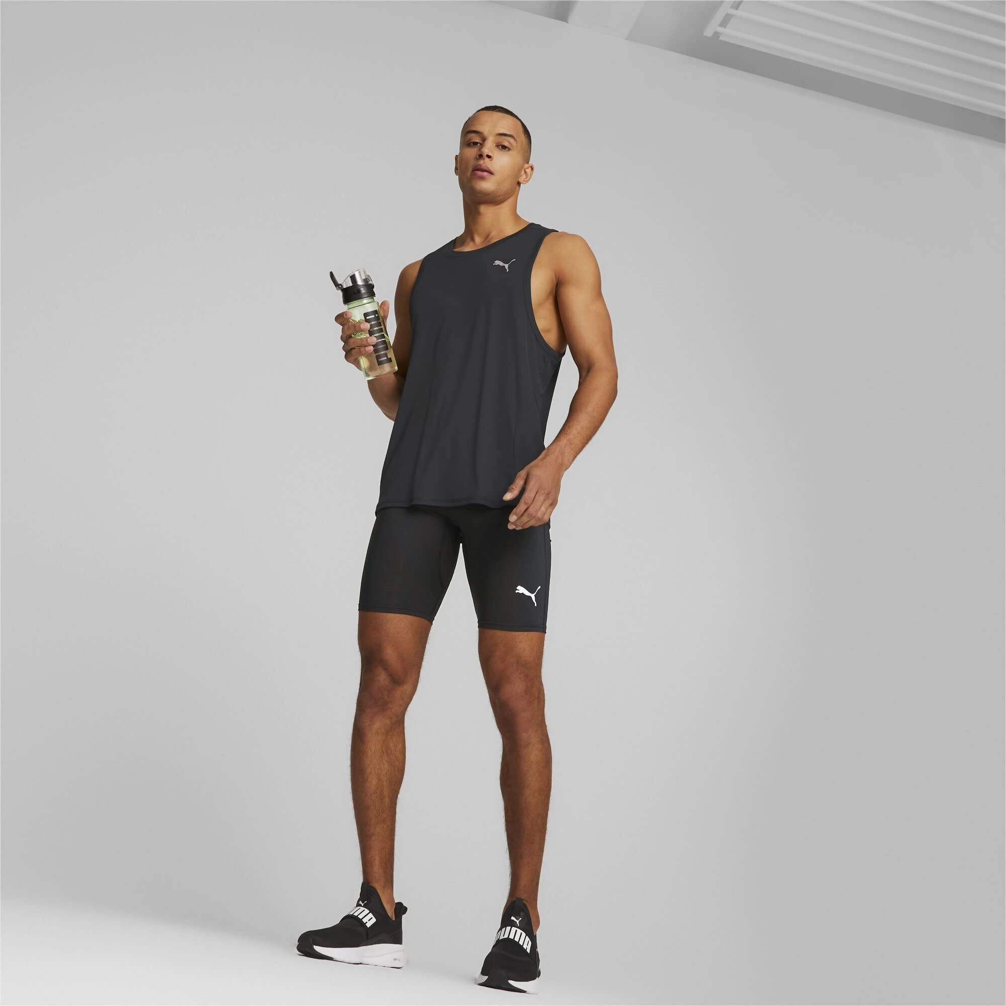 Asics Extra Wide Golf Shoes PUMA Men's SOFTRIDE ENZO EVO Slip-ON Sneaker, Black White, 11.5