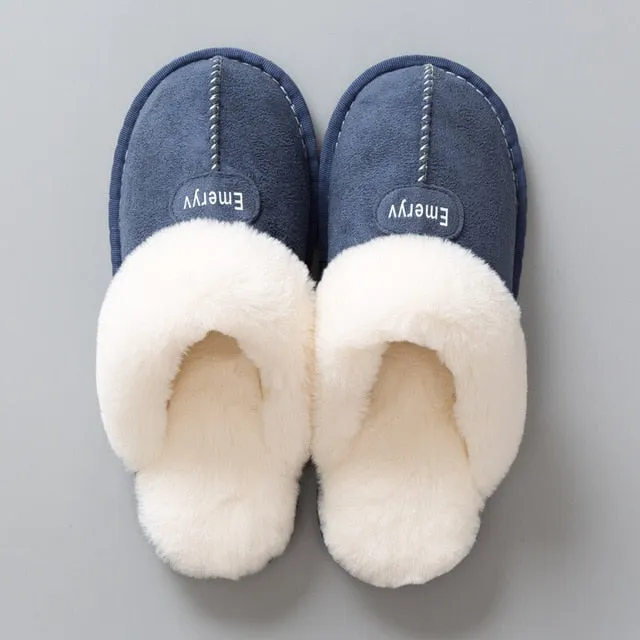 Women House Slippers Plush Winter Warm Shoes Woman Comfort Coral Fleece Memory Foam Slippers House Shoes for Indoor Outdoor Use Trooper America Slippers