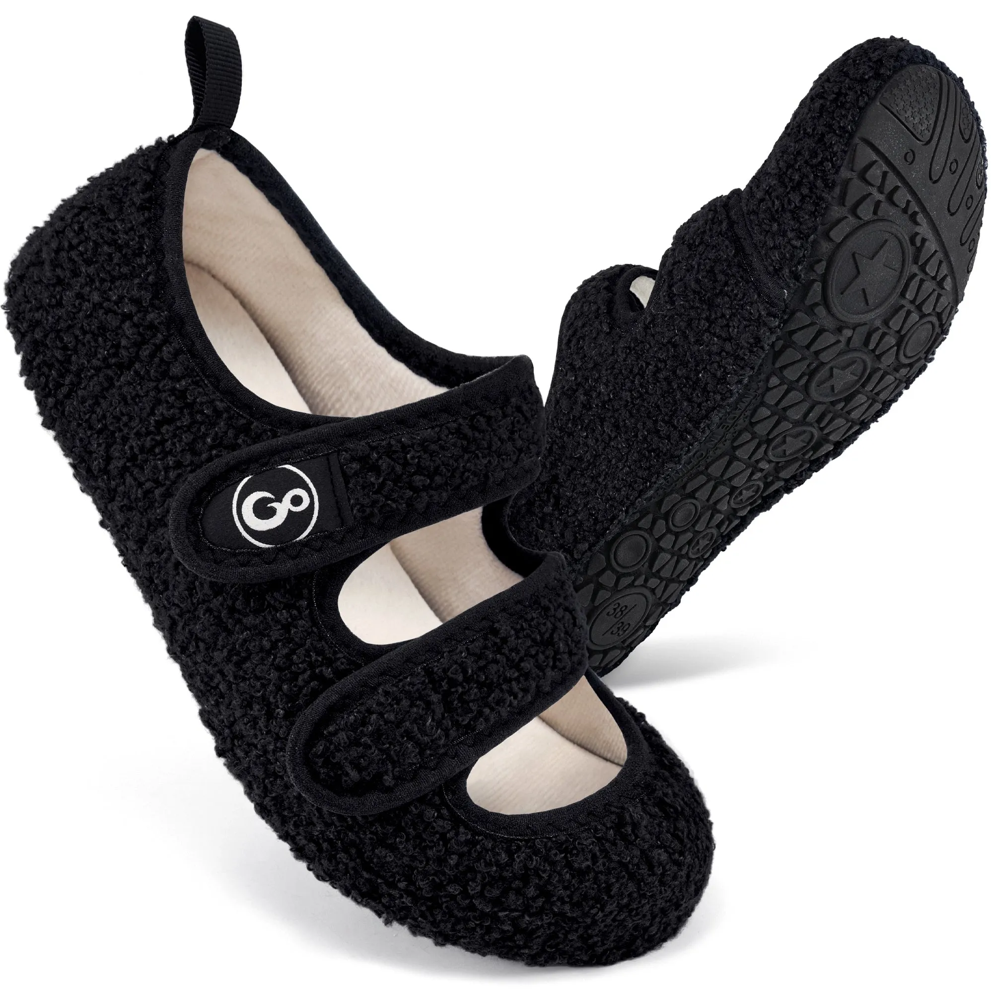 House Guest Slippers HARENC Womens Slippers Soft House Slippers Warm Fuzzy House Shoes Slipper Socks