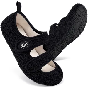 HARENC Womens Slippers Soft House Slippers Warm Fuzzy House Shoes Slipper Socks Smilie Face Slippers