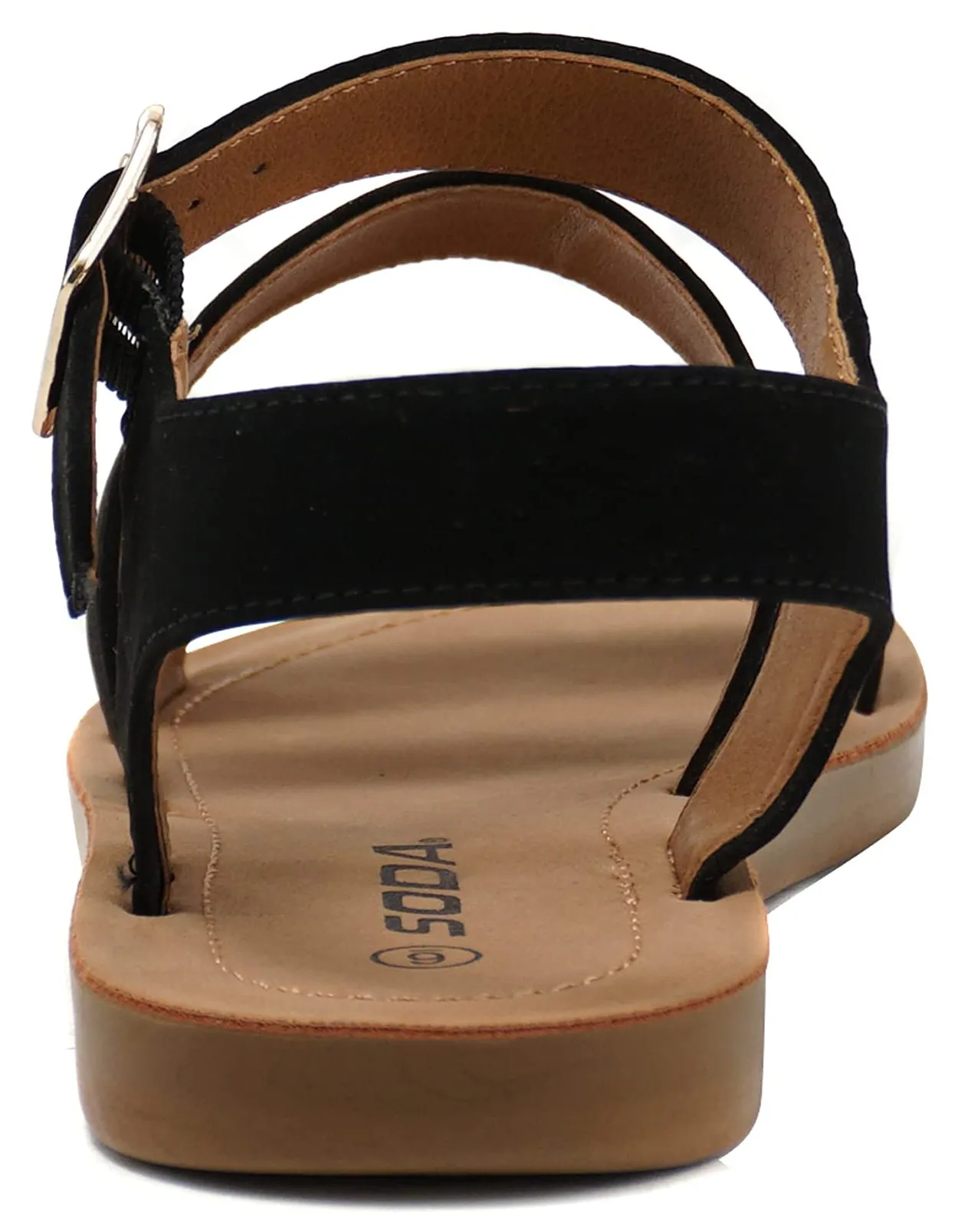 COMING-S Black Soda Sandals Friday Deals