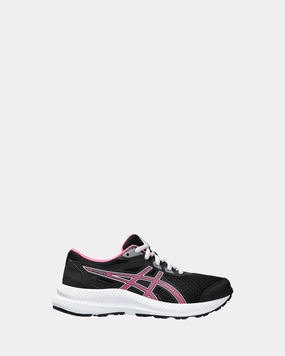 Contend 8 Grade School Black/Hot Pink Asics Shoes For Bunions