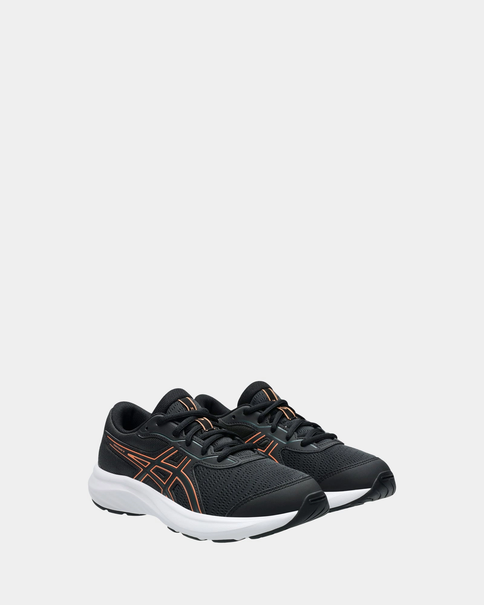 Asics Running Shoes Nimbus Contend 9 Grade School Black/Saxon Green