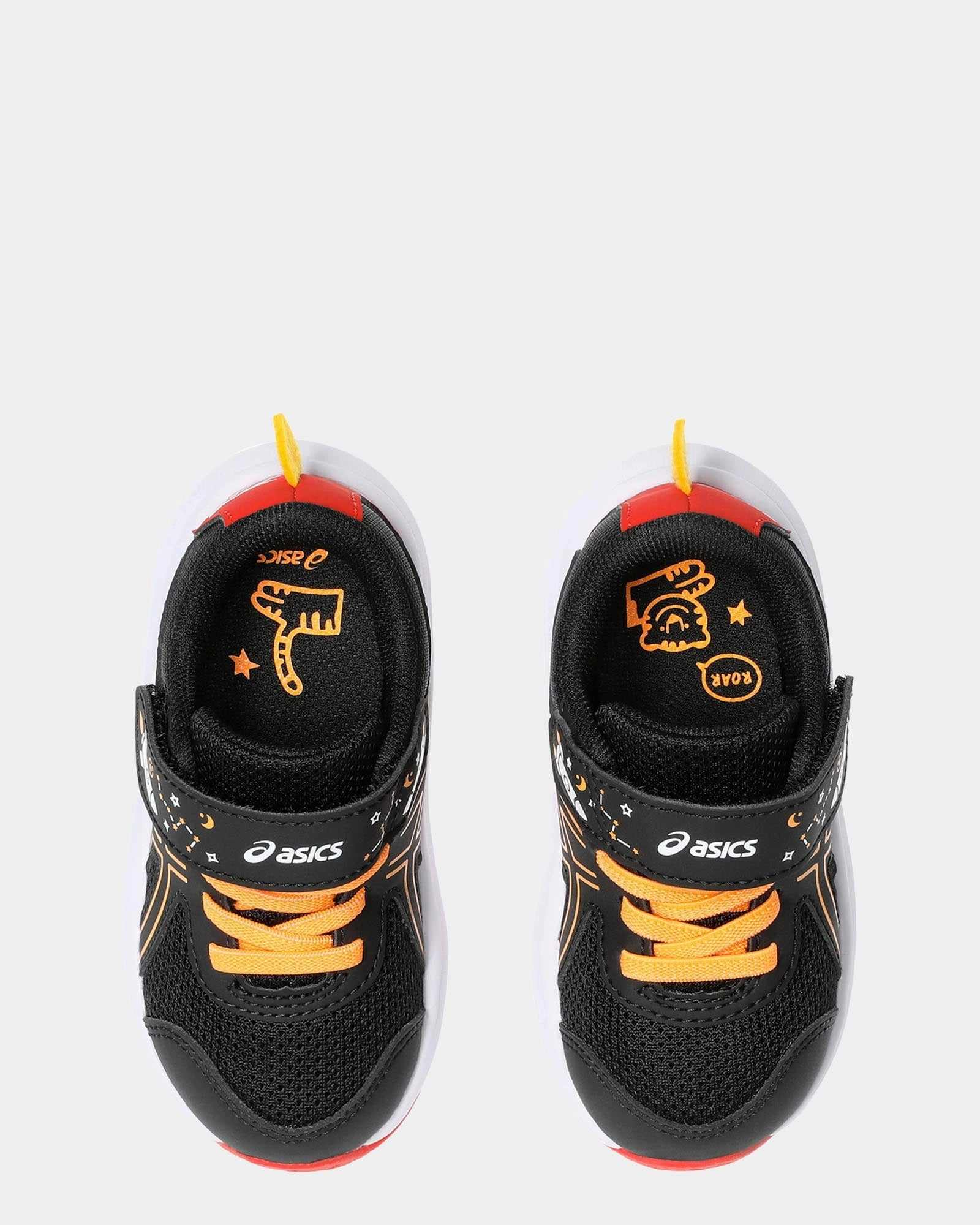 Best Asics Running Shoes Neutral Contend 9 School Yard Inf B Black/Orange Pop