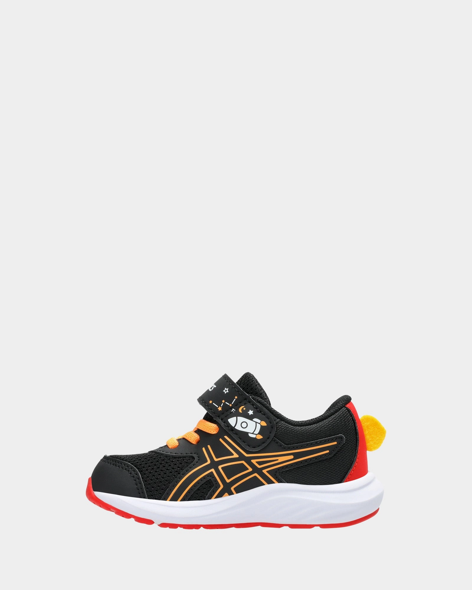 Asics Everyday Running Shoes Contend 9 School Yard Inf B Black/Orange Pop