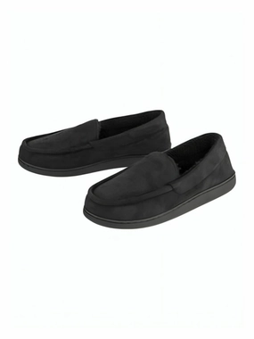 Men's Plain Mocassin Slippers,Black Best Slippers With Arch Support