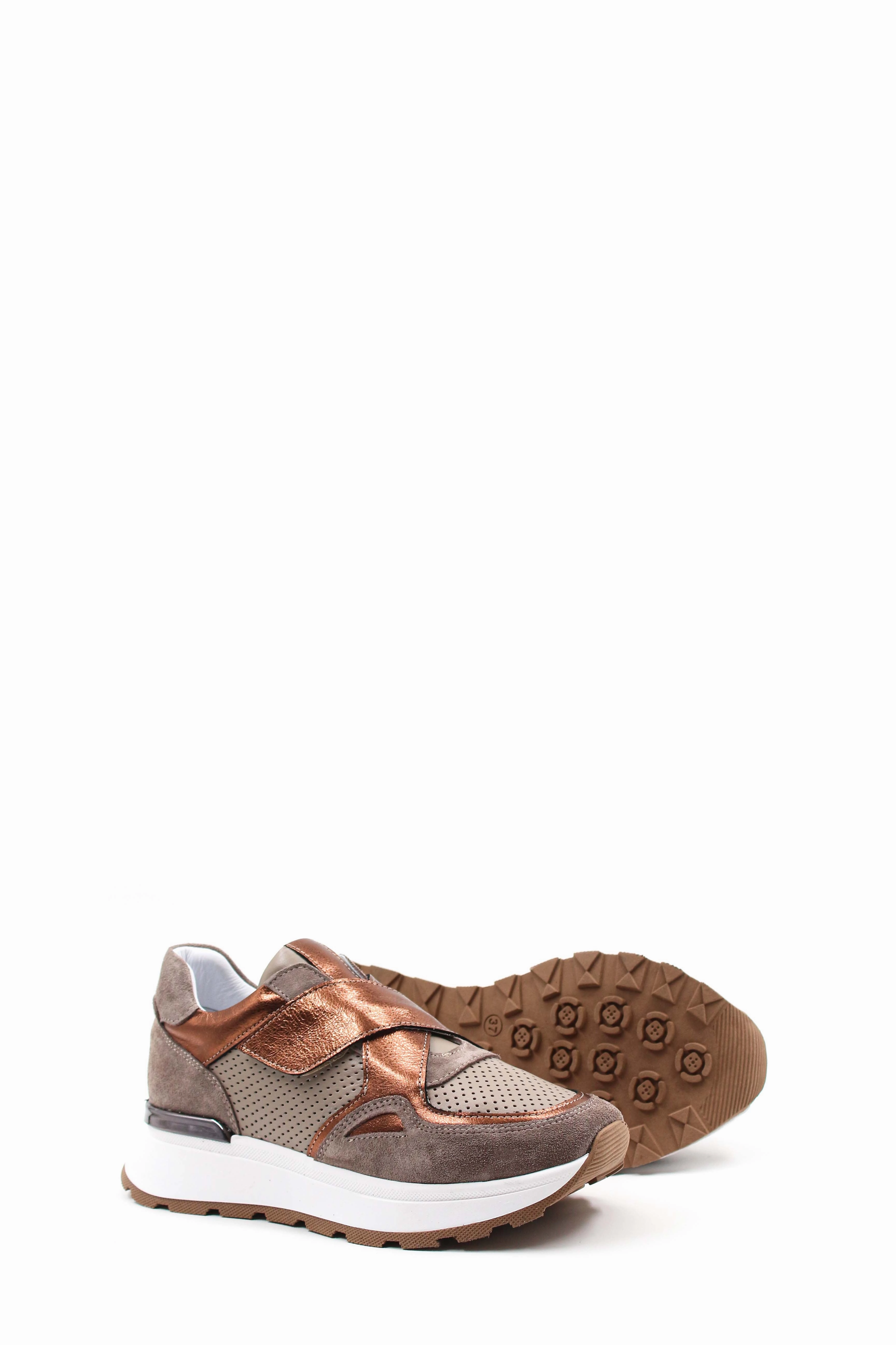 FST Genuine Leather Women's Casual Shoes 757ZA24048 BROWN COPPER - Beverly Festival Casual Shoes