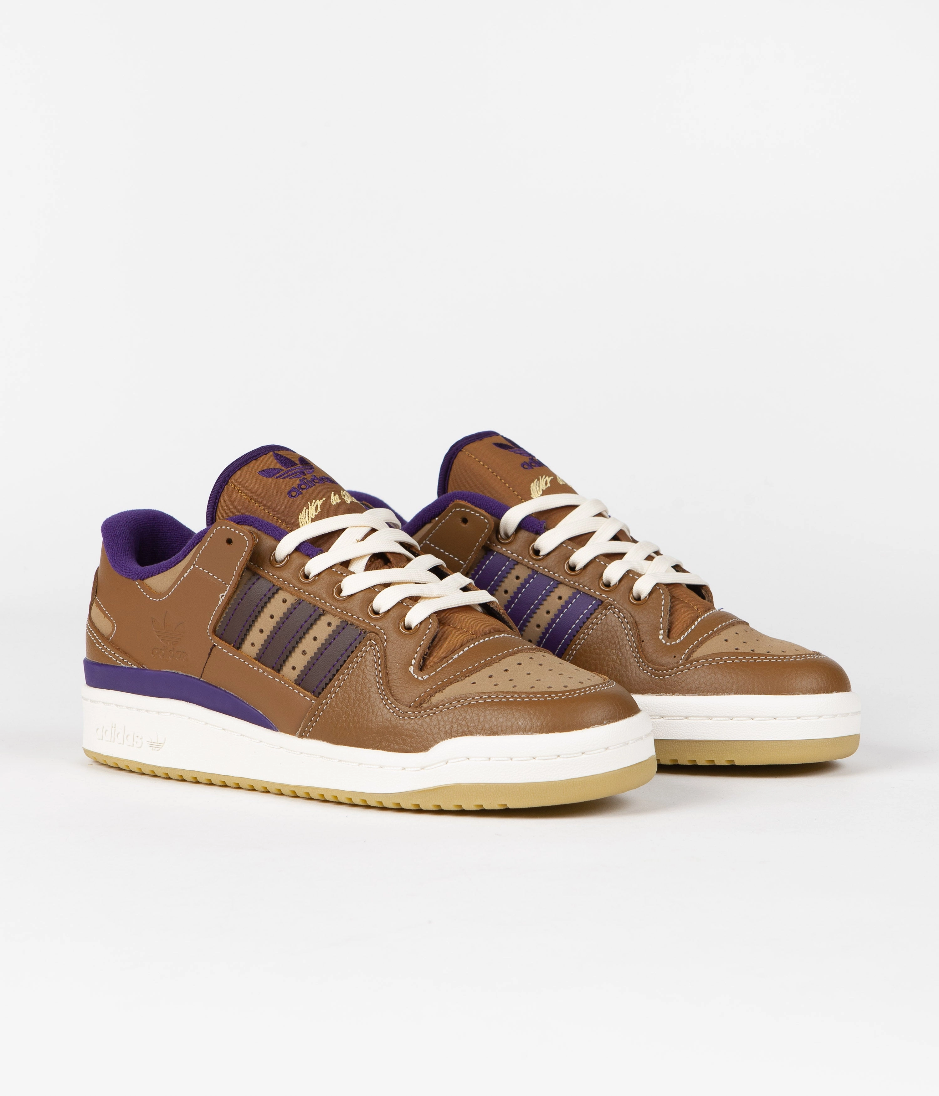 Adidas Baseball Turf Shoes Adidas Heitor Forum 84 Low ADV Shoes - Wild Brown / Cardboard / Dark Brown