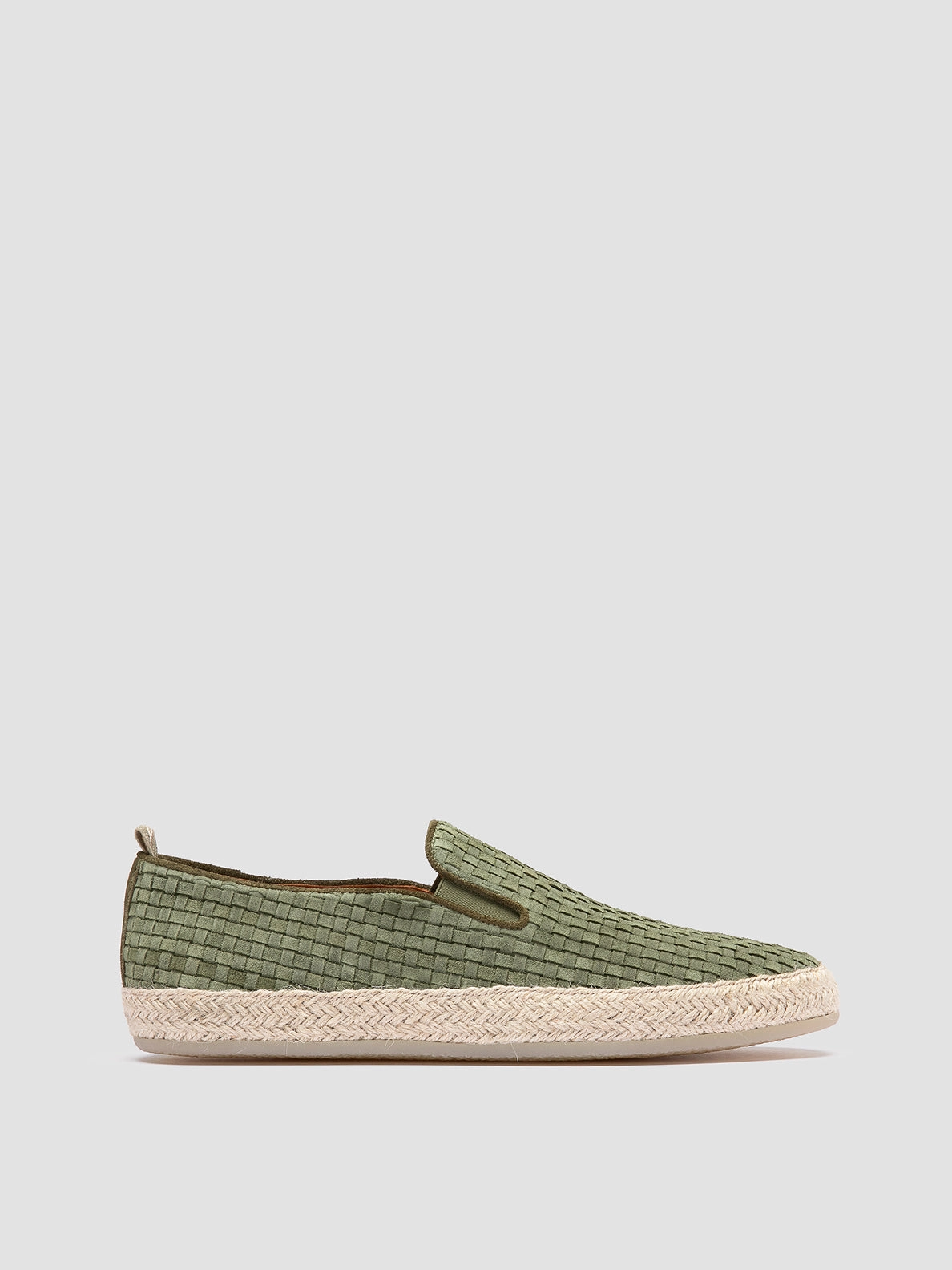 BOWLINE 001 - Green Woven Espadrille Shoes Coach Loafers Macys