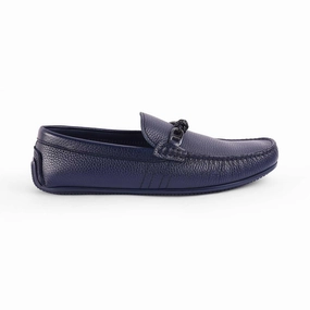 Loafers With Print Tresmode Bristo Blue Men's Leather Driving Loafers