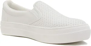 CROFT-G White Soda Skechers Arch Fit Inspire Crochet Slip-on Loafers - Venice