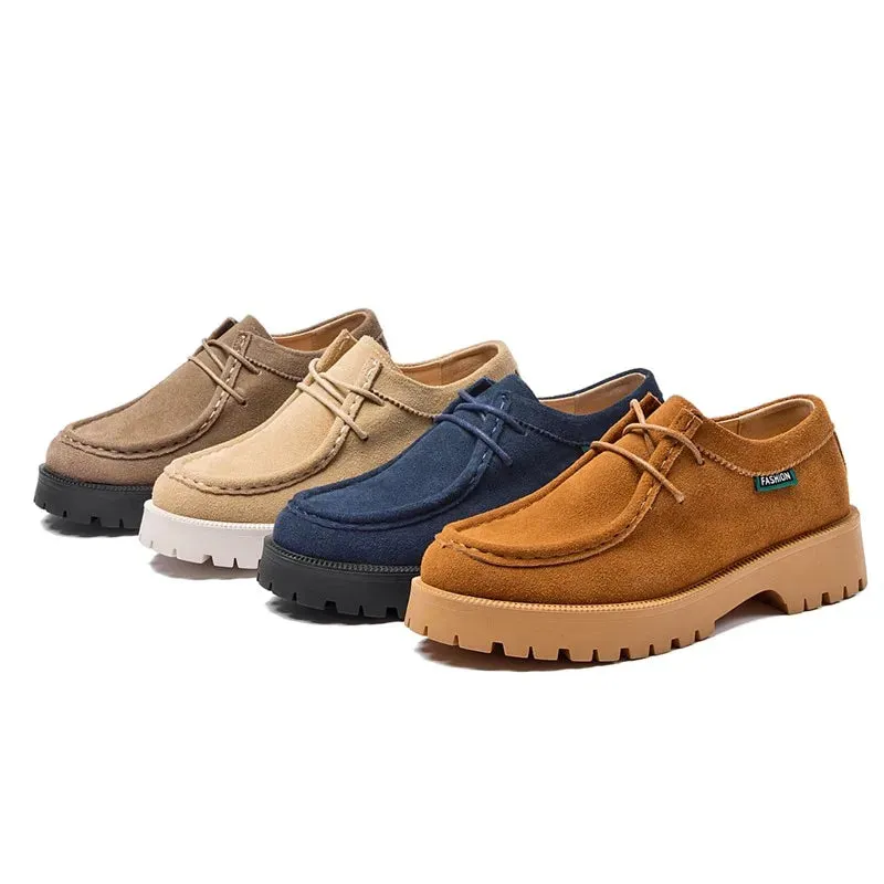 Low Vamp Loafers Crystal Suede Shoes