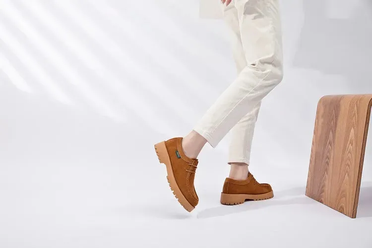 Crystal Suede Shoes Stomp Loafers