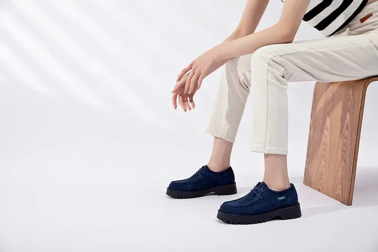 Cute Loafers Crystal Suede Shoes