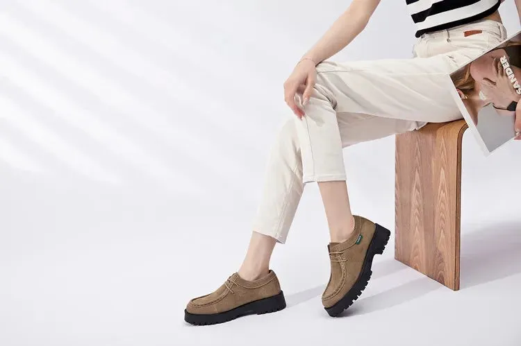 Crystal Suede Shoes Unlined Suede Loafers