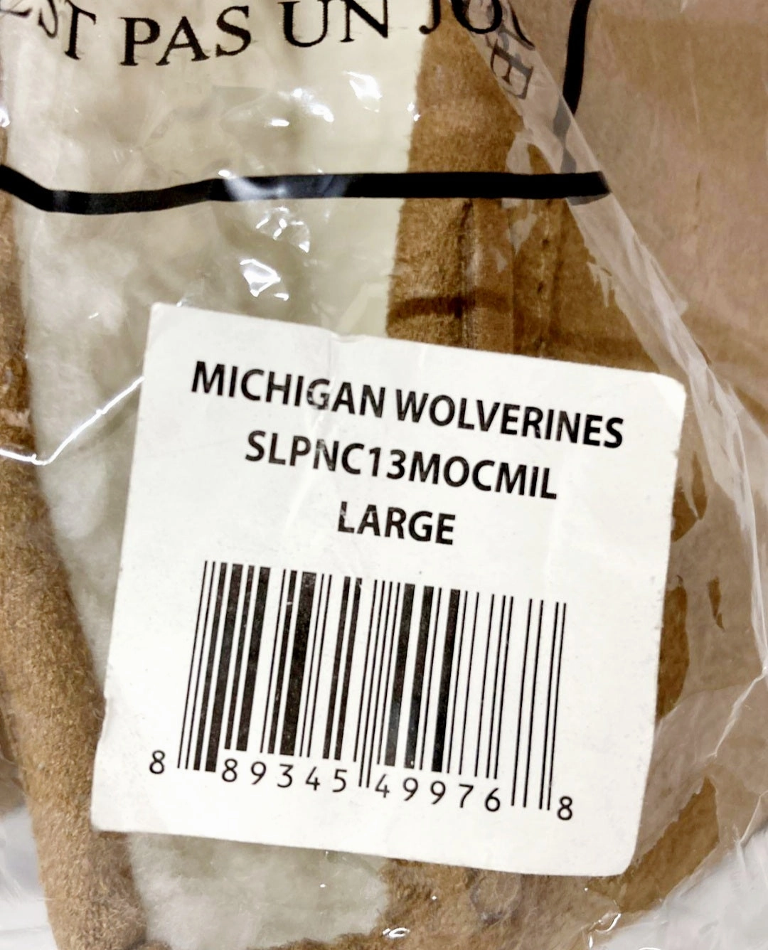 Cooler Slippers New *Michigan Wolverines Moccasin Slippers (Size: Men 11/12 or Large)