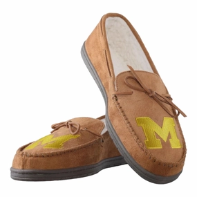 China Slippers New *Michigan Wolverines Moccasin Slippers (Size: Men 11/12 or Large)