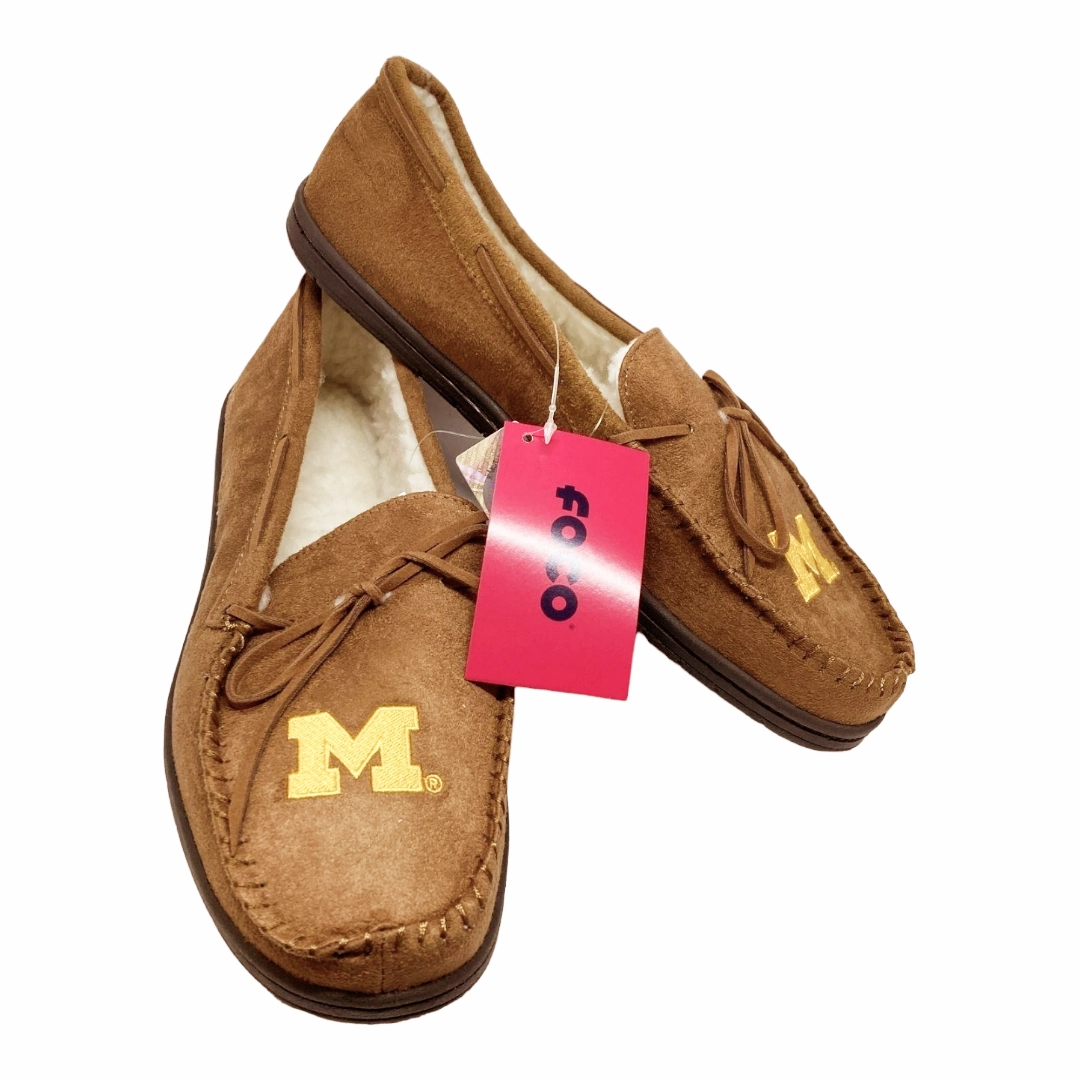 Daniel Green Bedroom Slippers New *Michigan Wolverines Moccasin Slippers (Size: Men 11/12 or Large)