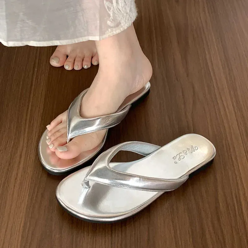 DAIIIBABYYY  -  2024 Green Luxury Velvet Women Slippers Flip Flops Brand Design Velour Slippers Ladies Fashion Flat Thong Sandals Summer Shoes Halloween Cookie Slippers