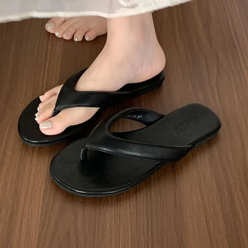 Auntie Bear Slippers DAIIIBABYYY  -  2024 Green Luxury Velvet Women Slippers Flip Flops Brand Design Velour Slippers Ladies Fashion Flat Thong Sandals Summer Shoes