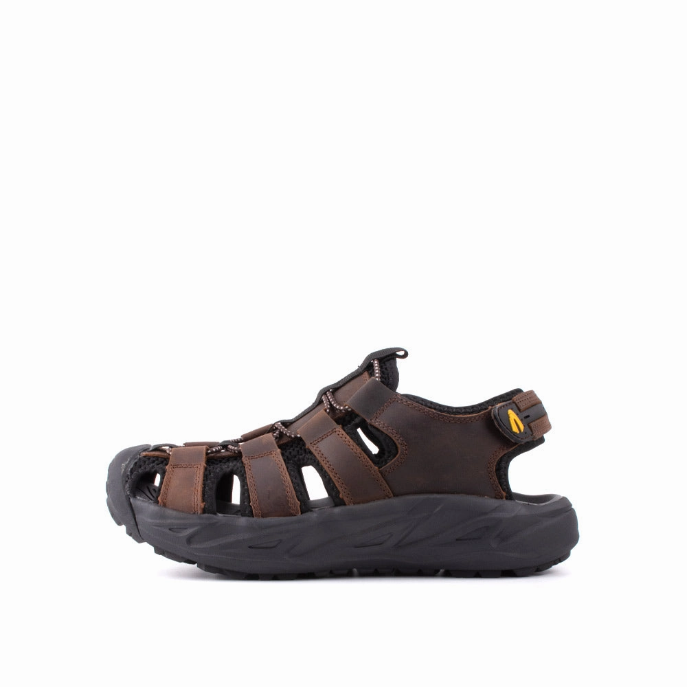 Best Orthotic Sandals camel active Adjustable Leather Strap Sandals Men Coffee VALERIO 892403-XC1SV-33 COFFEE