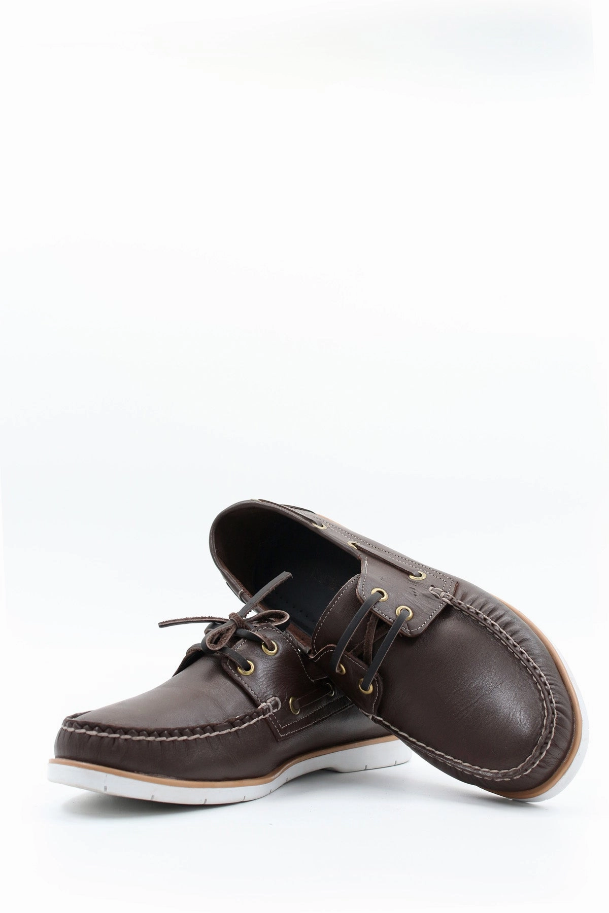 Roshe One Casual Shoes FST Genuine Leather Men's Casual Shoes 858XATIMBIR Brown - Kalamta