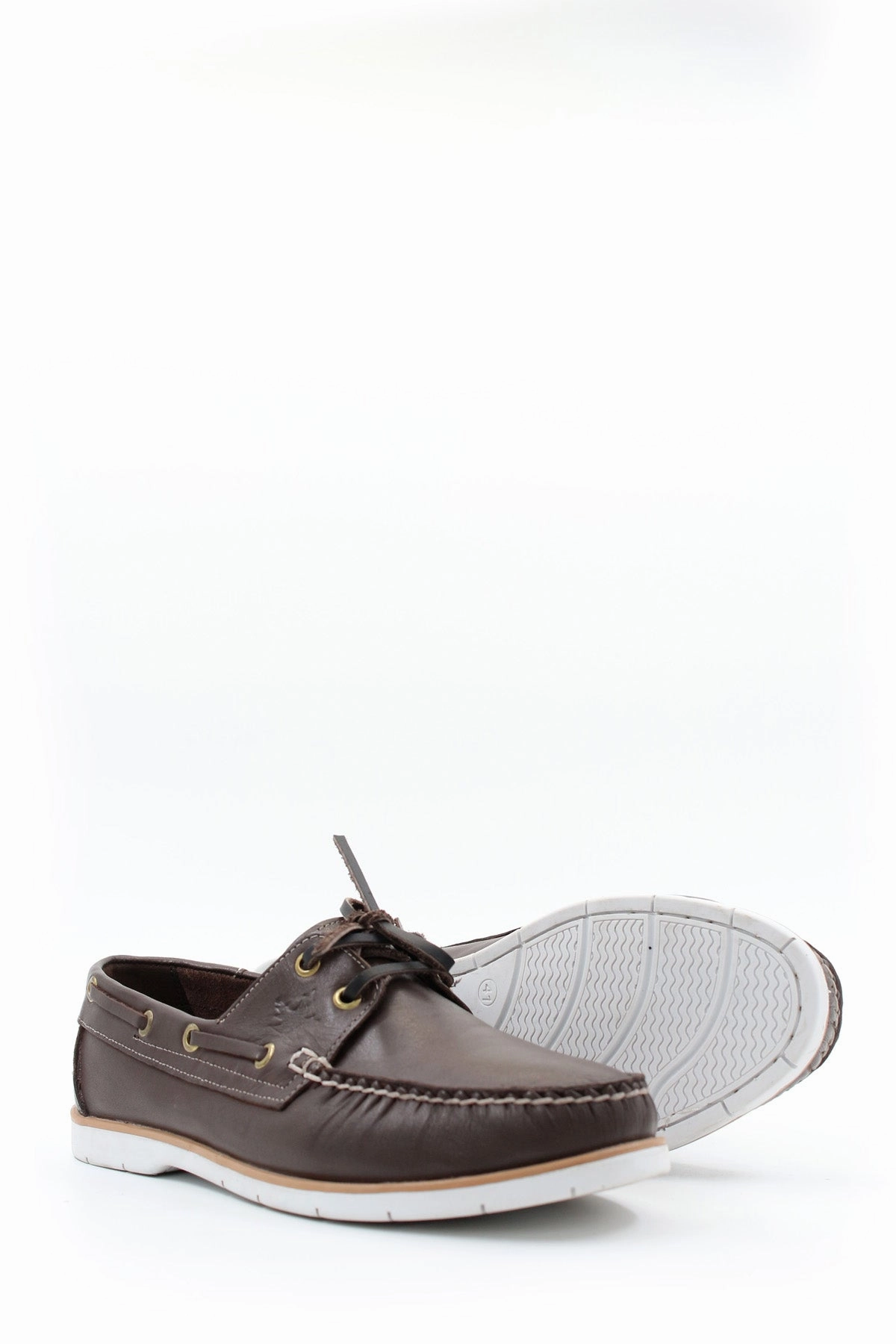 Casual Soft Shoes FST Genuine Leather Men's Casual Shoes 858XATIMBIR Brown - Kalamta