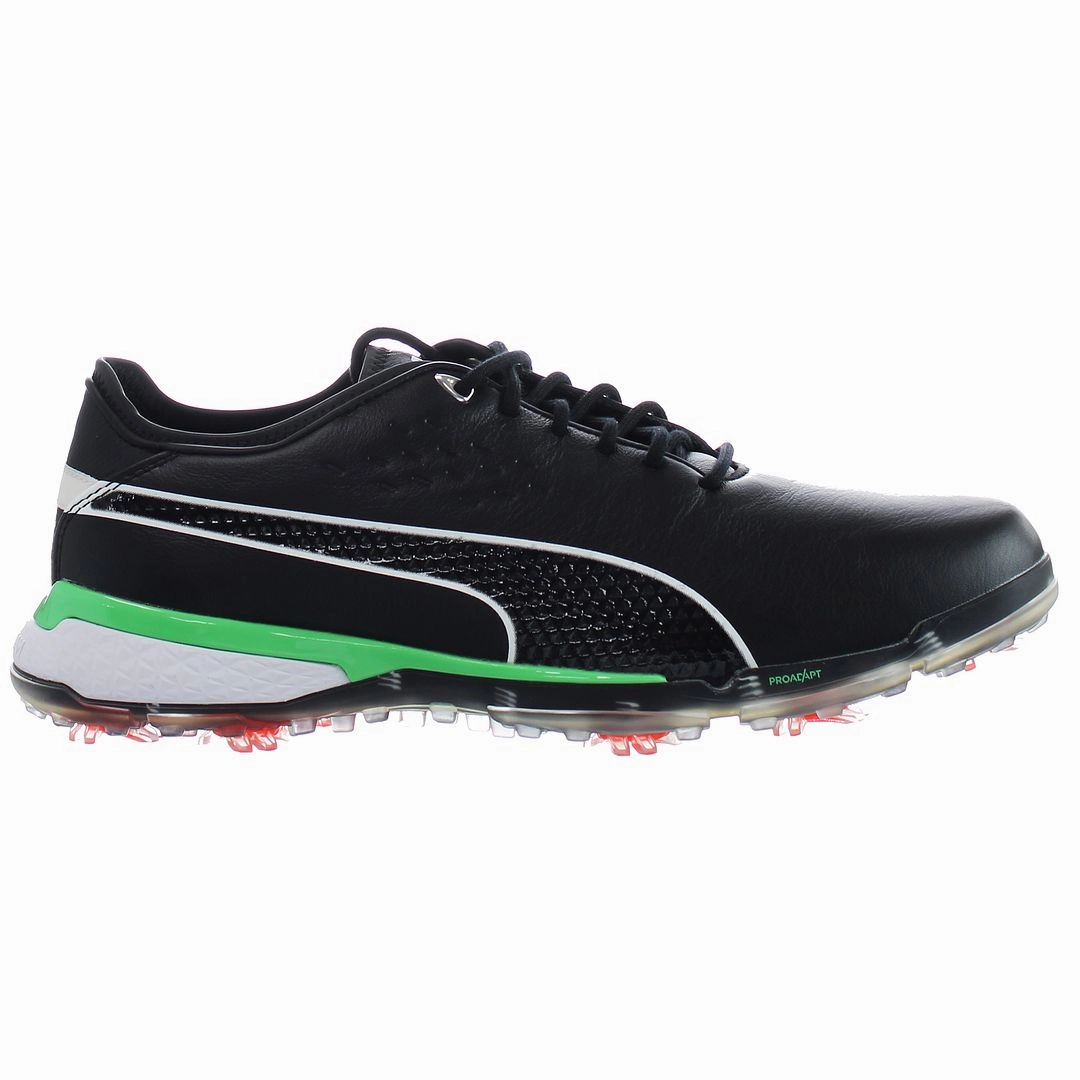 Puma ProAdapt Delta X LE Mens Black Golf Shoes Asics Flat Shoe