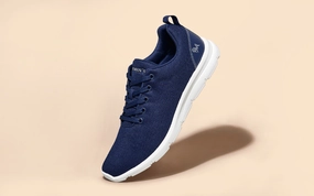 Comfort Stroll Sneakers : Blue Espadrille Sneakers