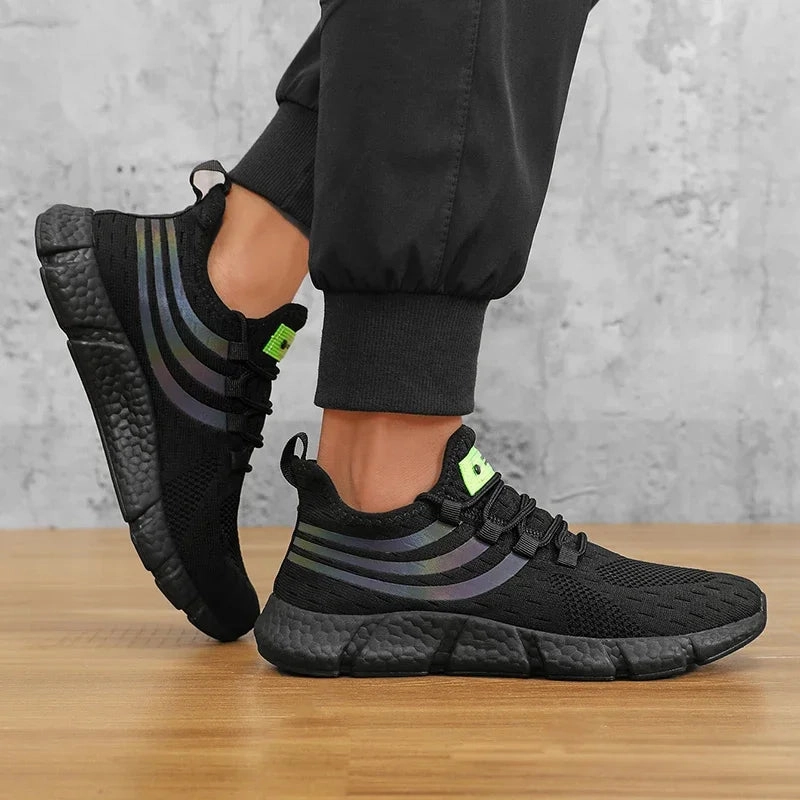 Flat Pageant Shoes Men Shoes Breathable Classic Running Sneakers for Man Outdoor Light Comfortable Mesh Shoes Slip on Walking Shoes Tenis Masculino