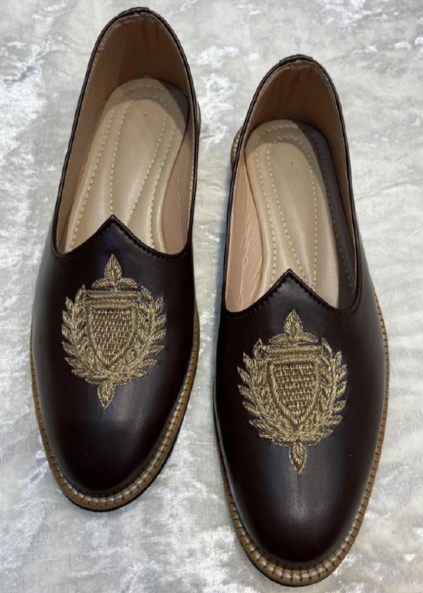 DARK BROWN LEATHER SHOES FOR MEN Hermes Loafers