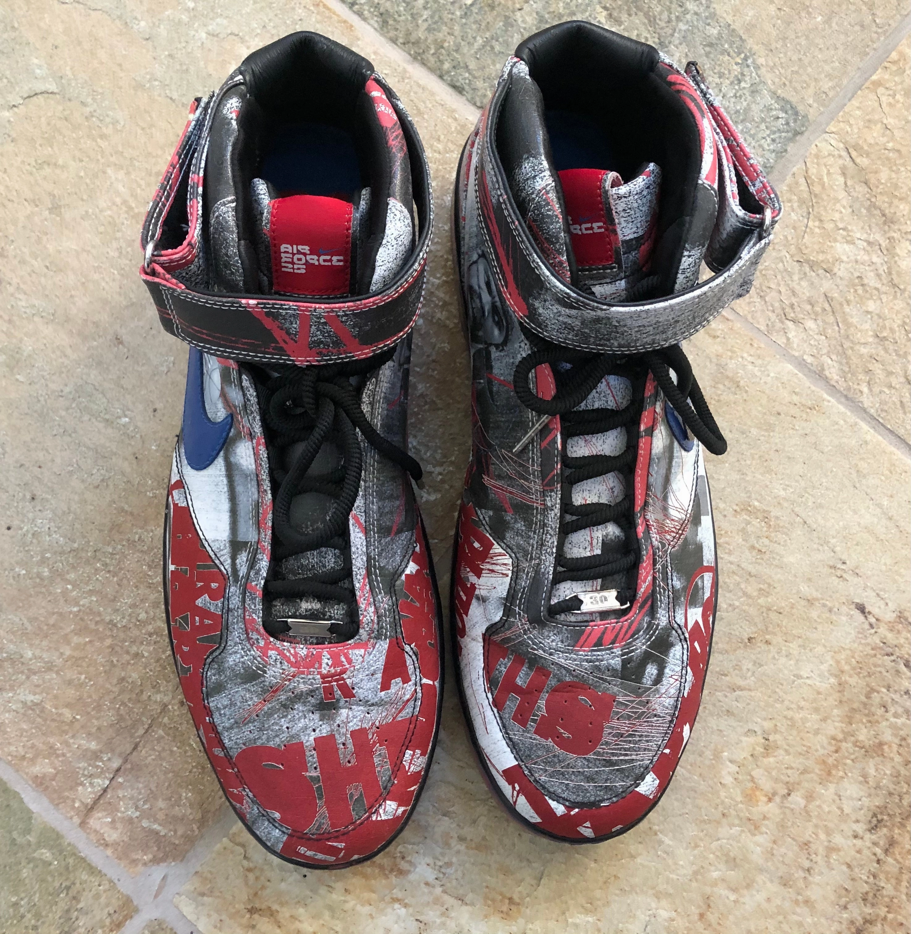 Detroit Pistons Rasheed Wallace Nike Air Force 25 Basketball Shoes, Size 16 ### Old School Asics Shoes