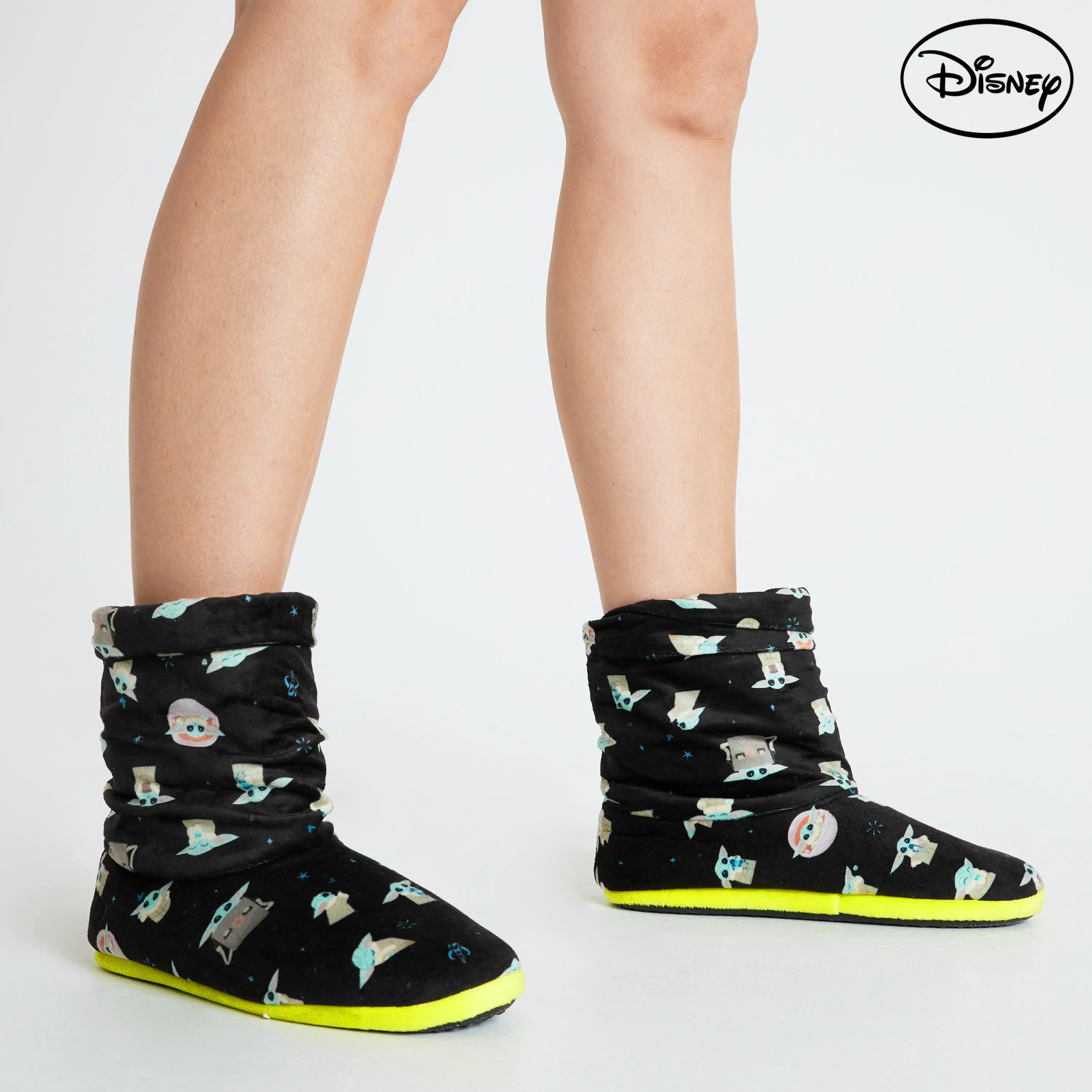 Disney Boot Slippers Women and Teenagers - BABY YODA Spooky Slippers