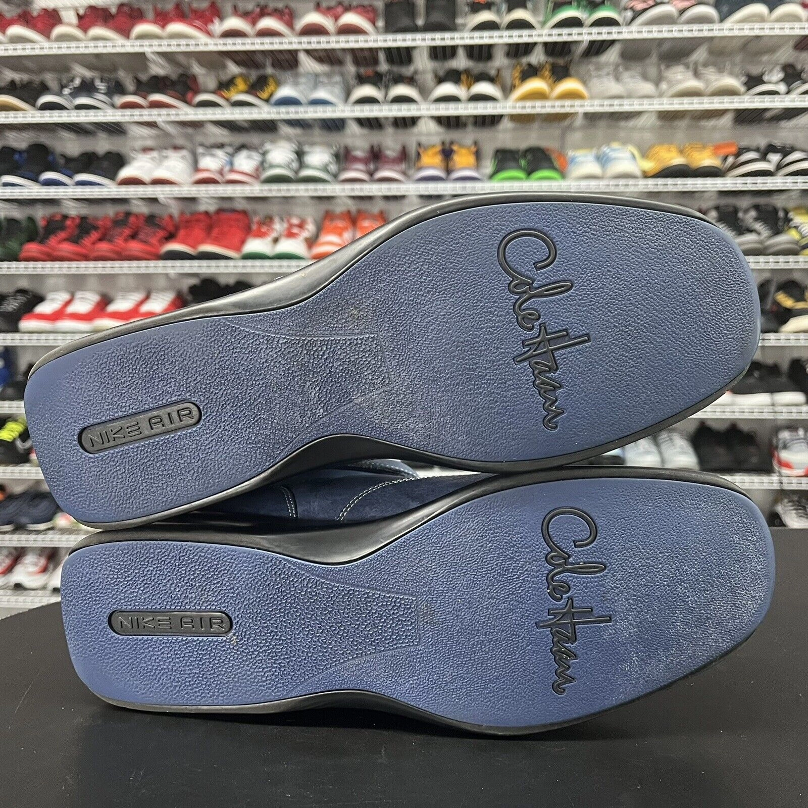 Cole HaanxNike Air Men's Casual Boots Blue 161 C06001 17 Men's Size 10.5 Deals On Asics Running Shoes