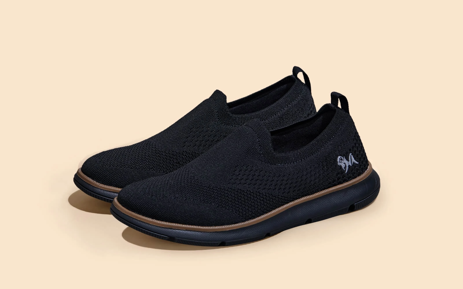 Slippers That Look Like Feet Dress Slip Ons : Black