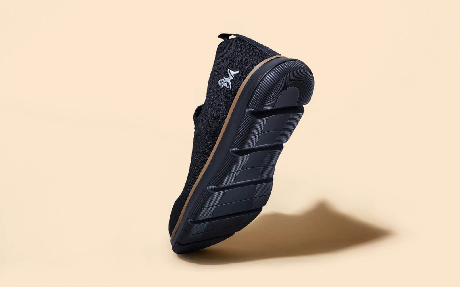 Cozy Knit Slippers Dress Slip Ons : Black