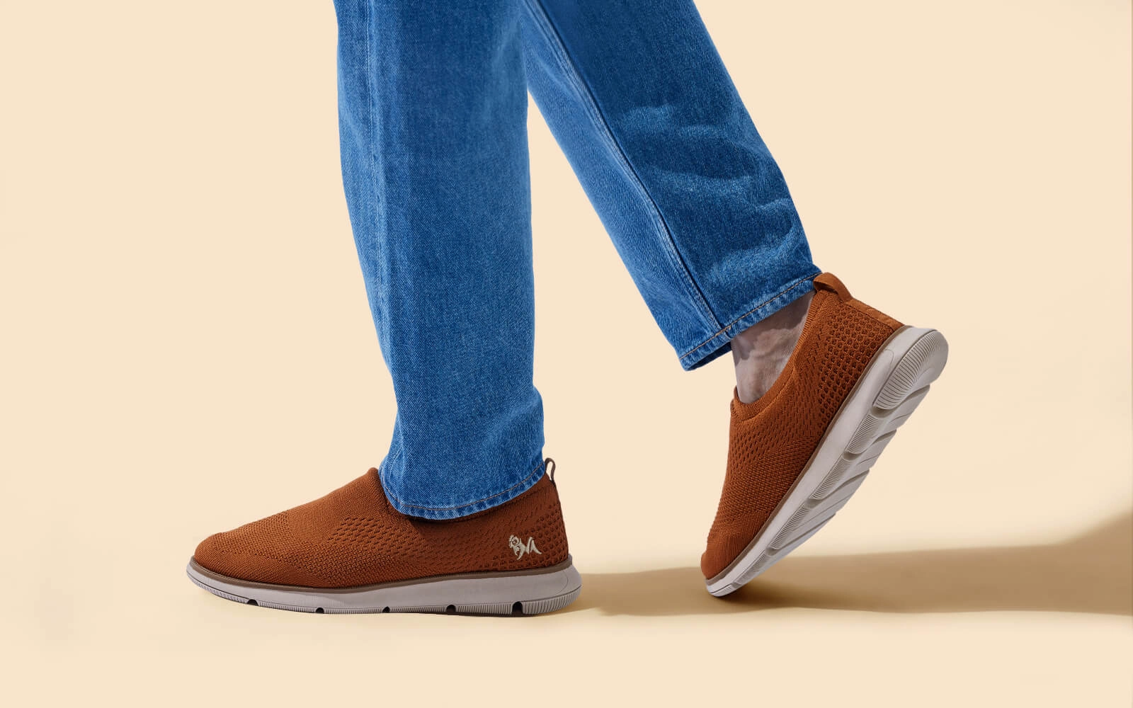 Dress Slip Ons : Brown Dupe Slippers