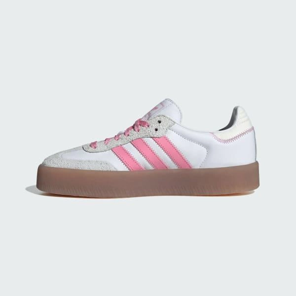 Adidas Women's Sambae Shoes - Cloud White / Bliss Pink / Off White Deadpool Adidas Shoes