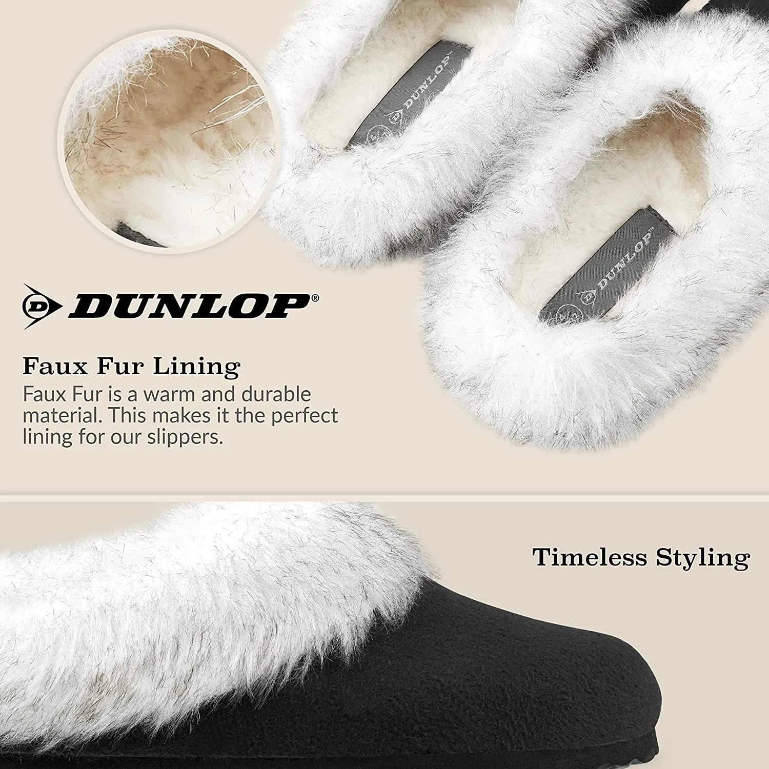 Macy's Uggs Slippers Dunlop Ladies Slippers, Fluffy Slippers Women Faux Fur, House Shoes Indoor Outdoor