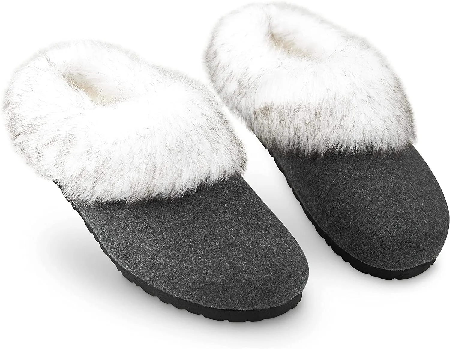 Shoes Slides Dunlop Ladies Slippers, Fluffy Slippers Women Faux Fur, House Shoes Indoor Outdoor