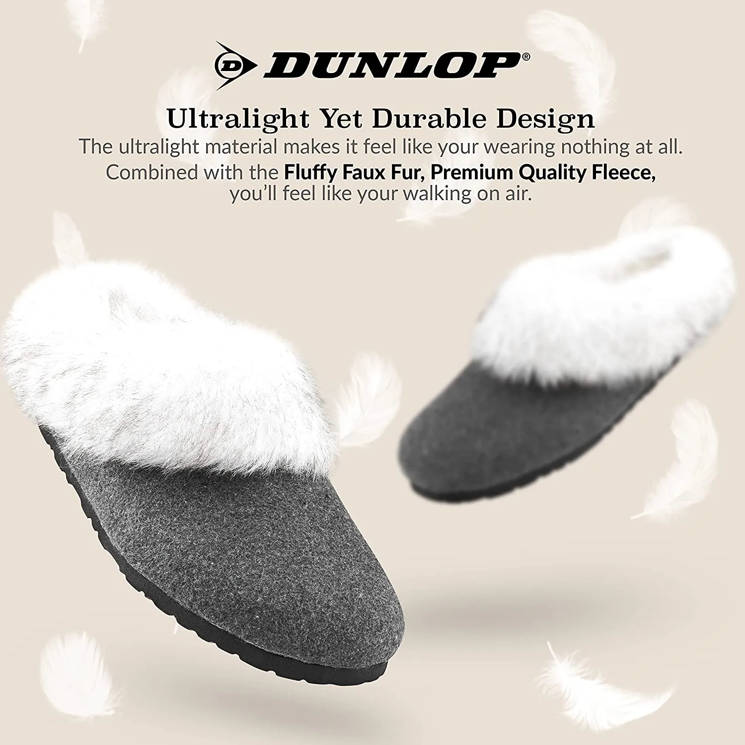 Traditional Japanese House Slippers Dunlop Ladies Slippers, Fluffy Slippers Women Faux Fur, House Shoes Indoor Outdoor